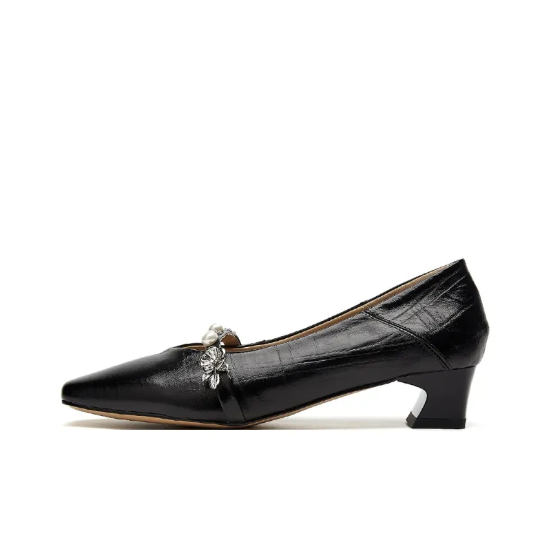 EBLAN Chunky Heel High Heels Women's-6