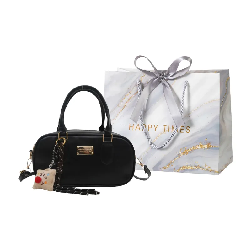 Miss Angel PU Crossbody One Shoulder Handbag Regular Women's Black/Red/Coffee/Brown-0