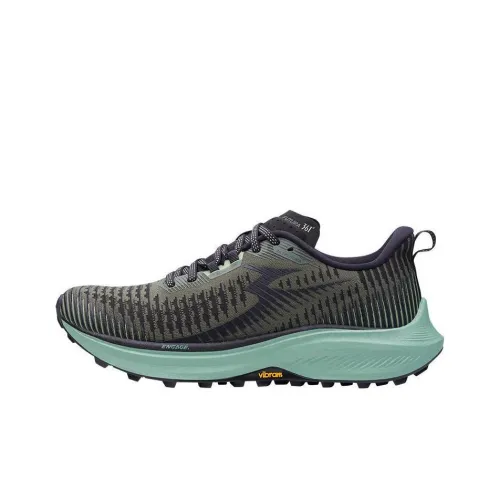 361° Cushioning Anti Slip And Wear Resistant Lightweight Rebound Low Top Trail Running Running Shoes Men's Black Green