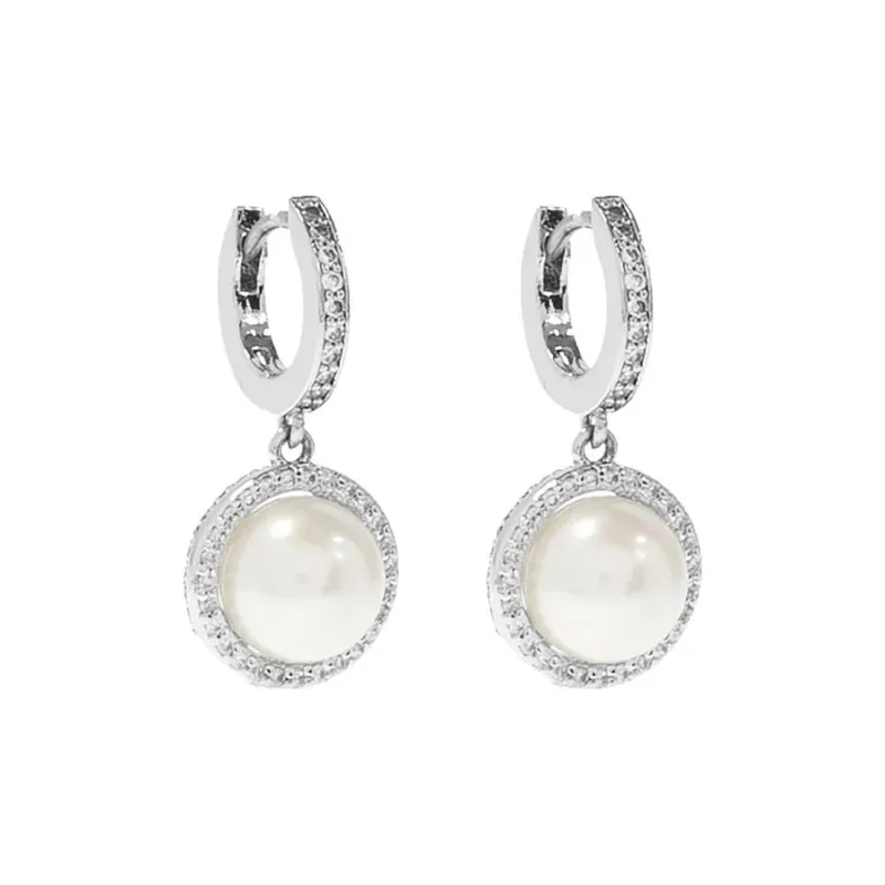 Kate Spade Something Sparkly Spade Huggies Earrings-0
