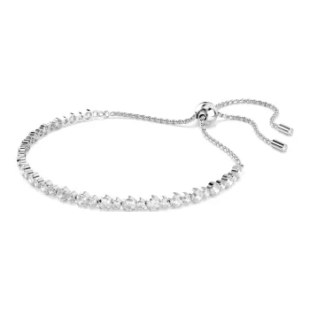 Swarovski Crystal, White Gold Plated, Zircon Bracelets Unisex White