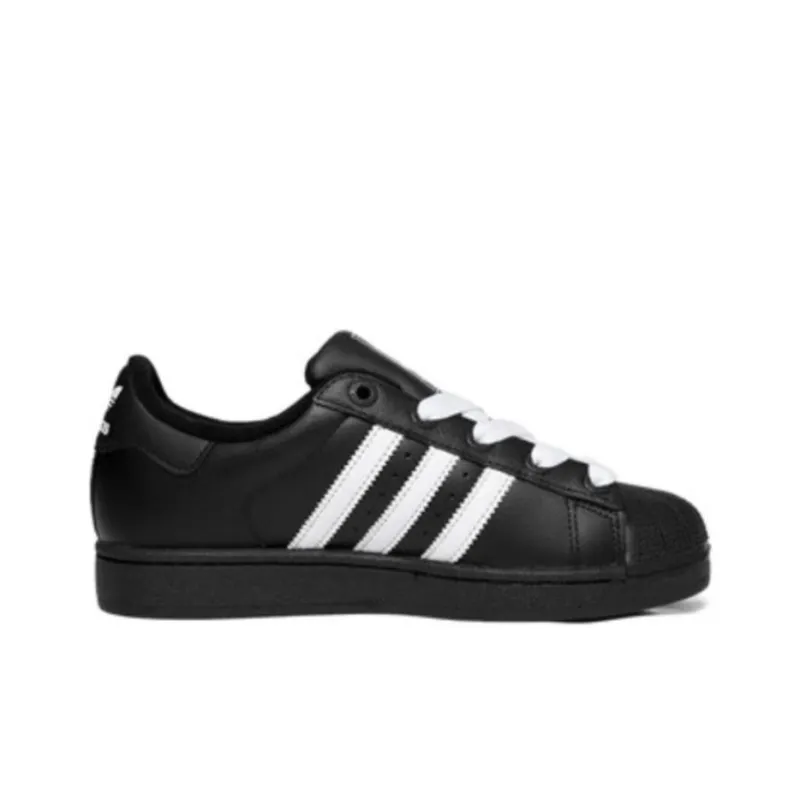 Adidas Originals SUPERSTAR Abrasion Resistant Low Top Kids Lifestyle Shoes Black White Kids'-1