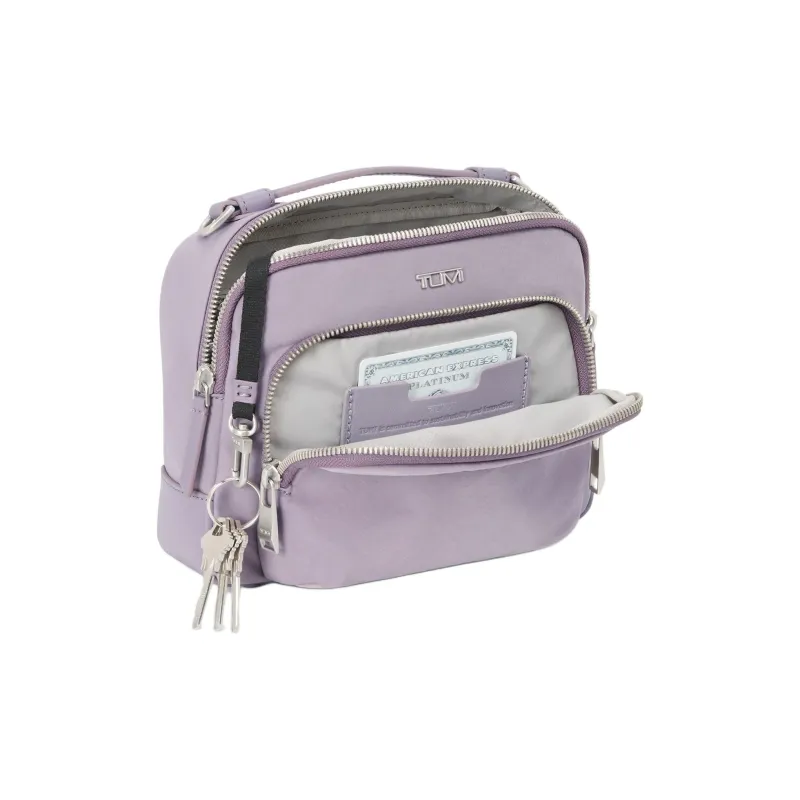 TUMI Nylon Shoulder Bag Crossbody Bag Handbag Women's Lavender-3