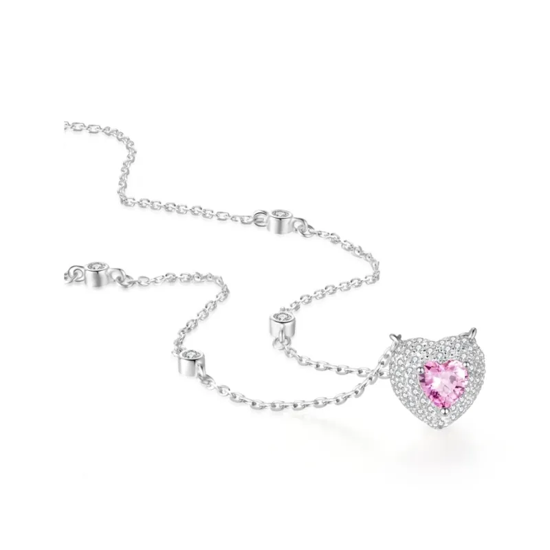I Do S925 Silver Necklace, Sparkling Sweet Style, Niche, Advanced Instagram Style, Romantic, Commute Versatile Women's-2
