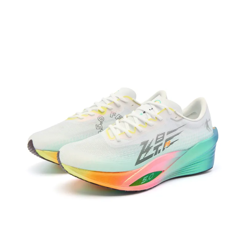 QIAODAN Phantom PB5.0 Running Shoes Men Low Top Jordan White/Mars Green-2