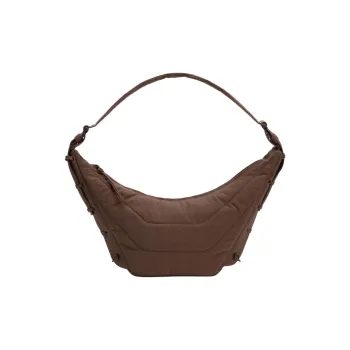 Lemaire Nylon Croissant Bag Shoulder Bag Medium Size Unisex Mushroom Color