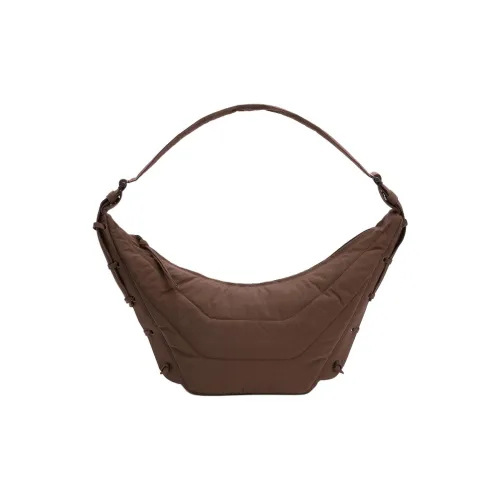 Lemaire Nylon Croissant Bag Shoulder Bag Medium Size Unisex Mushroom Color