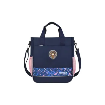 UNIVERSITY OF OXFORD Fabric Student Bag Regular Dark Blue/Dark Blue & Pink