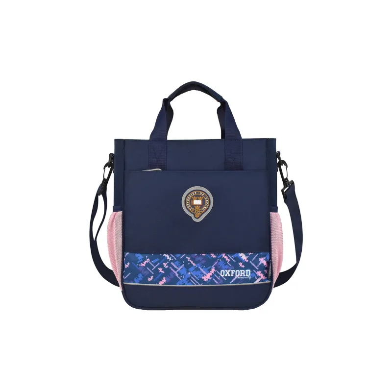 UNIVERSITY OF OXFORD Fabric Student Bag Regular Unisex Dark Blue/Dark Blue & Pink-4