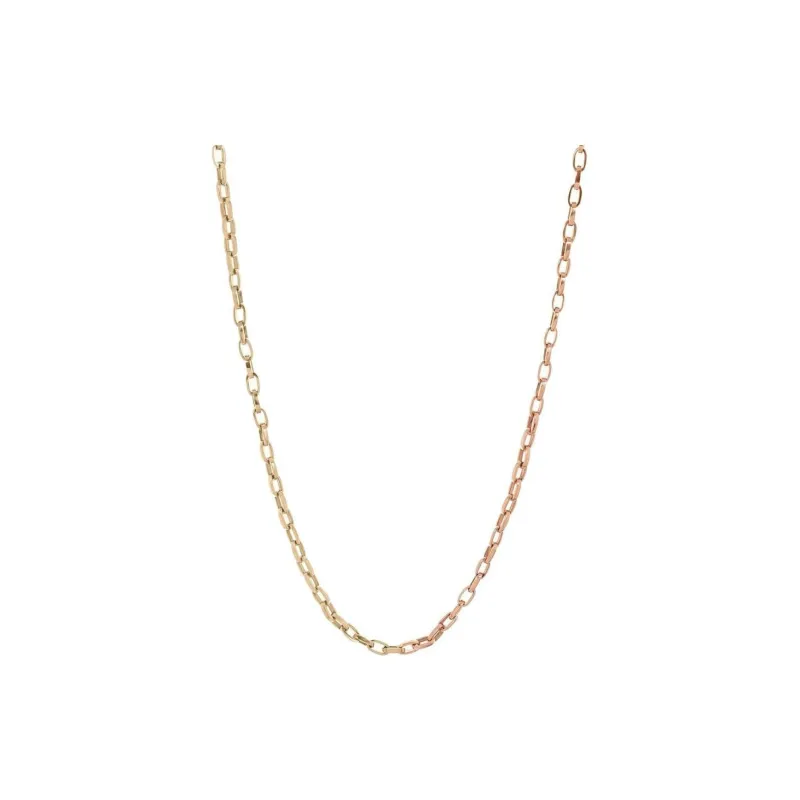Marla Aaron 18kt Rose Gold Handmade Biker Chain Necklace-0