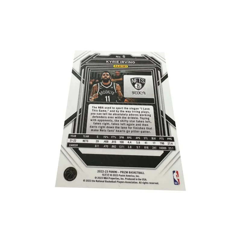 PANINI Nets Team Kyrie Irving God Of Silver Rare Card Game Play Ball Selection Player Card Rare Card Sports Cards 1 Pc-1