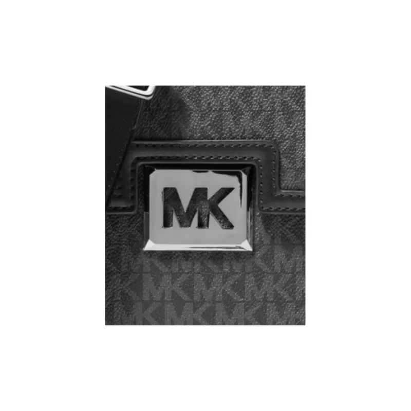 MICHAEL KORS Artificial Leather Flap Phone Pouch Small Size Men's Black-3