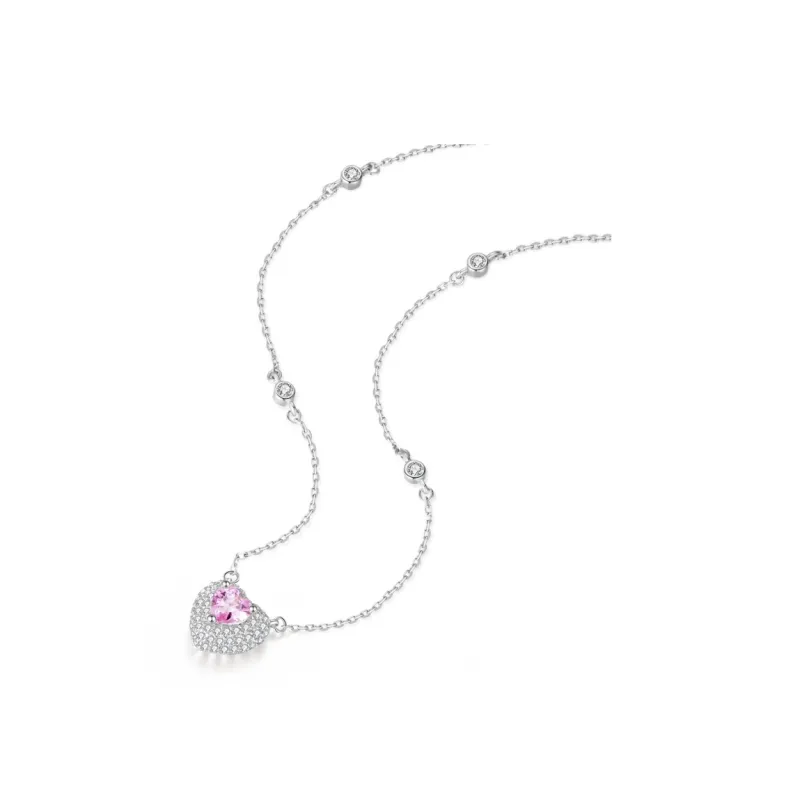 I Do S925 Silver Necklace, Sparkling Sweet Style, Niche, Advanced Instagram Style, Romantic, Commute Versatile Women's-1