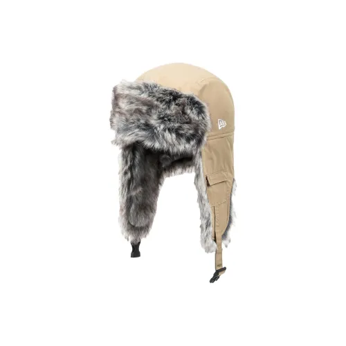 New Era Nylon, Acrylic, Polyester Trapper Hats Unisex Khaki