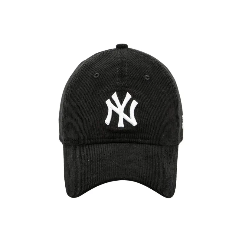New Era Cotton Corduroy Baseball Caps Unisex Black-2