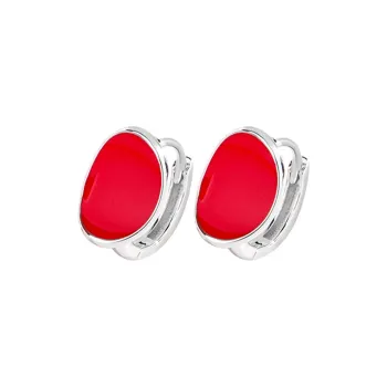 U state 925 Sterling Silver Hoop Earrings Unisex