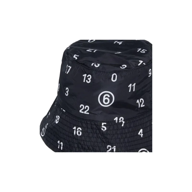 MM6 Maison Margiela Numeric Logo Print Fisherman Hat-2