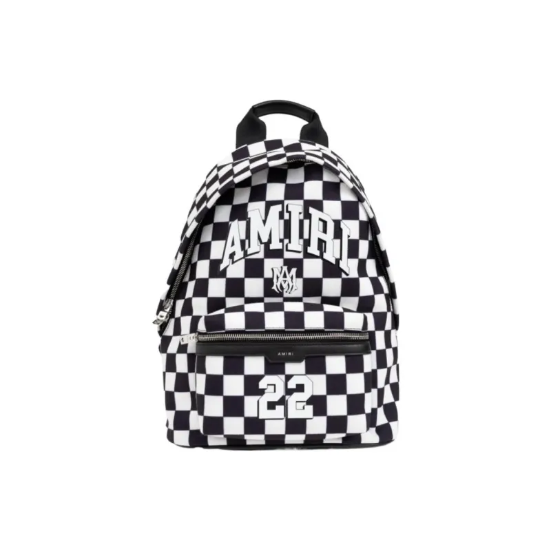 AMIRI Leather Backpack Kids' Black & White-0