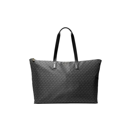 MICHAEL KORS Jet Set Travel Polyester Tote Bag Shopping Bag Shoulder Bags Large Size Women's Black