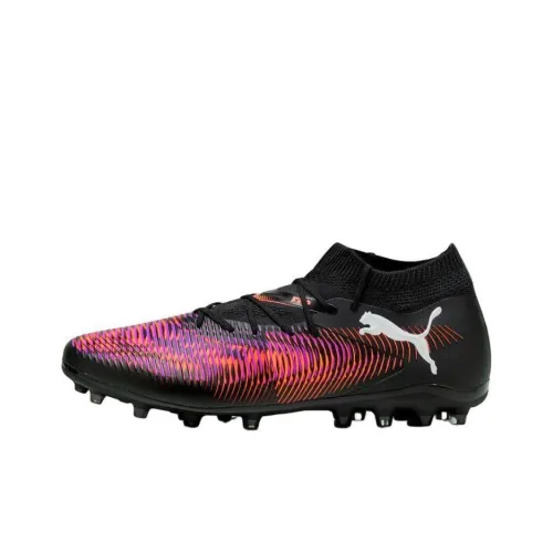 PUMA FUTURE 8 MG Rubber Short Studs Anti Slip Wear Resistant Soccer Shoes Unisex Black