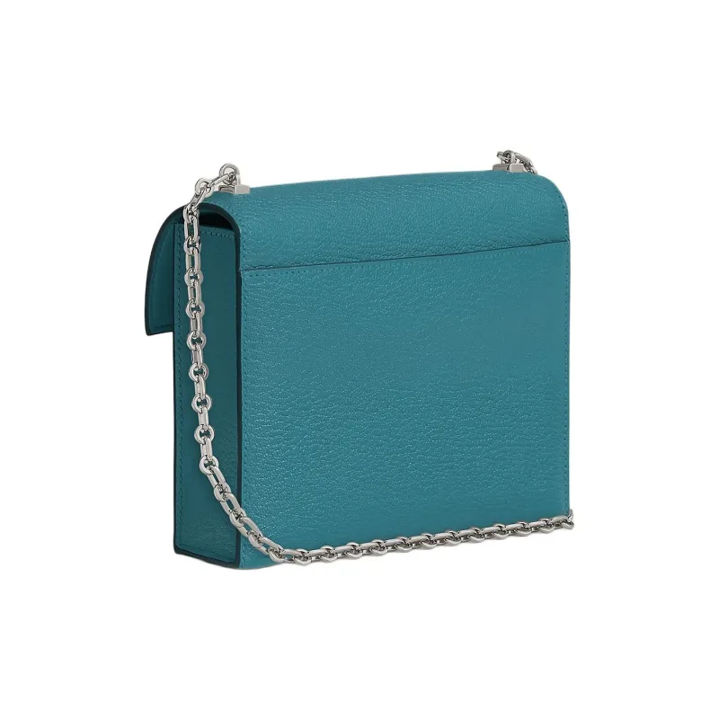 HERMES Verrou Mysore Goat Skin Shoulder Bag Mini Women's D2 NEW BLEU JEAN Denim Blue-2