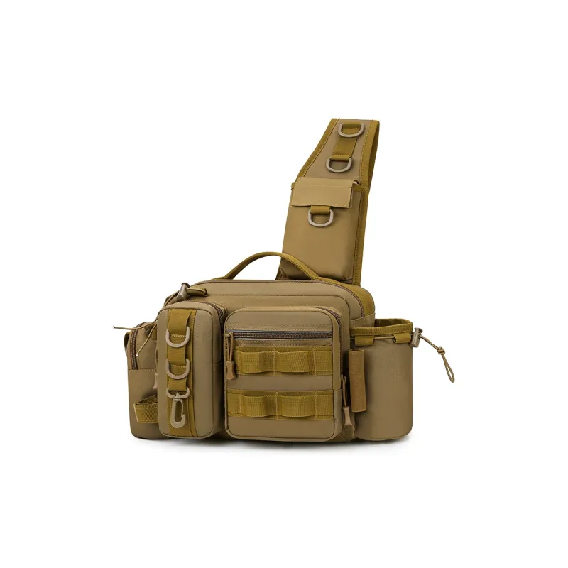 AUNG Polyester Sling Bag Regular Men's Land Camouflage/Camouflage Black/Coyote Brown/Black-7