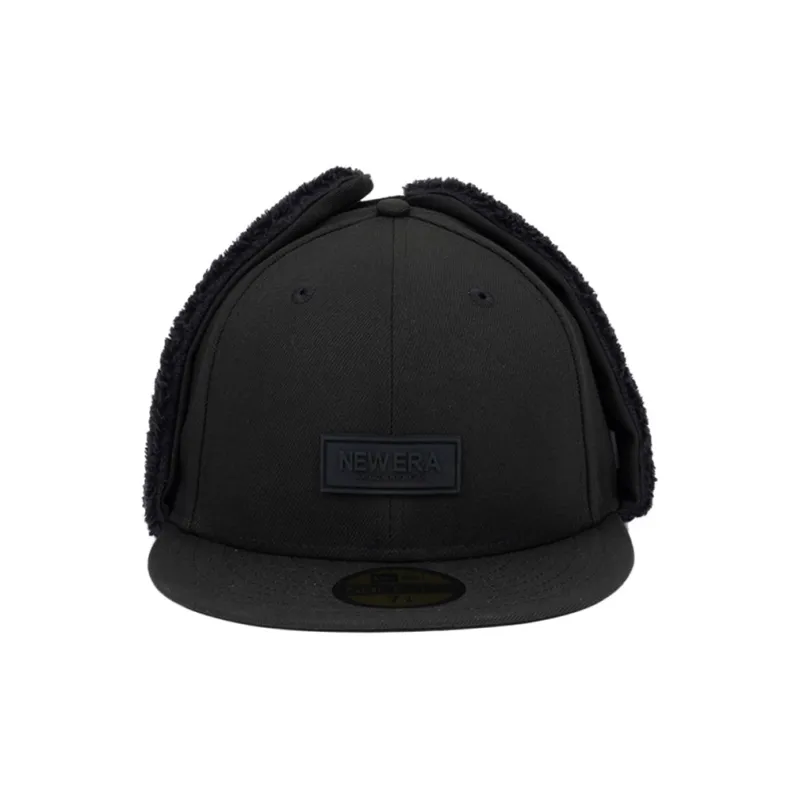 New Era Polyester Metal Baseball Caps Unisex Black-1