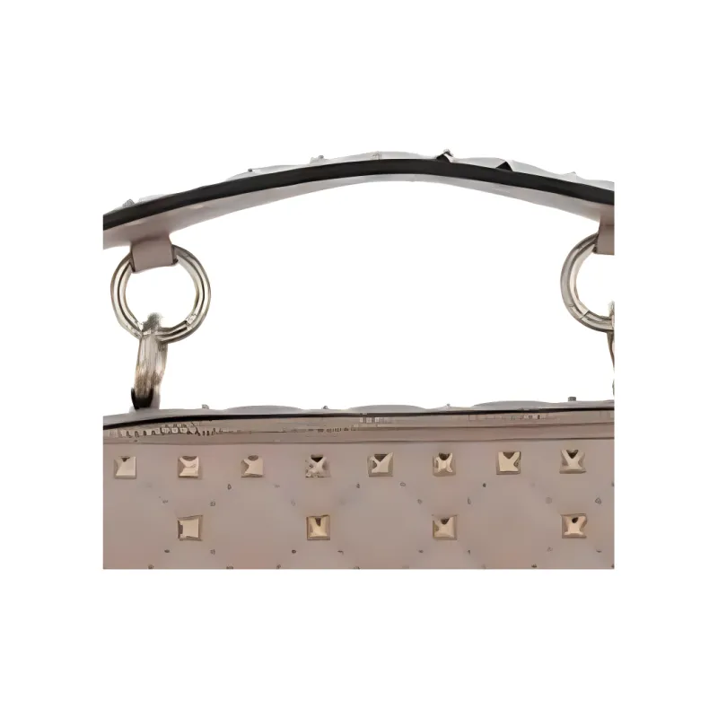 Valentino Leather One Shoulder Handbags Women's Beige-4