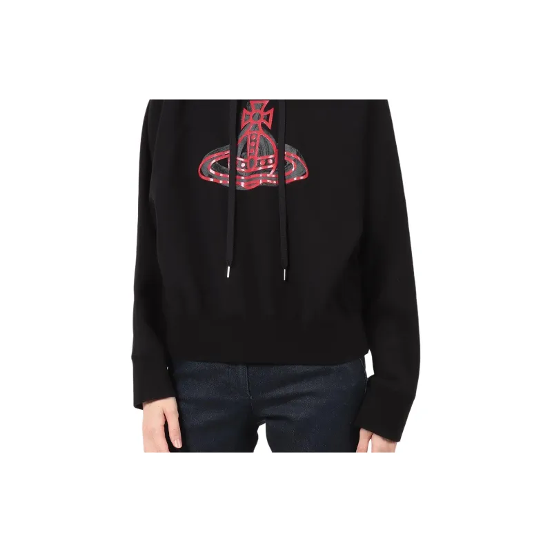 Vivienne Westwood Linen Organic Organic Hair Dye Sweatshirt Women's Black-3