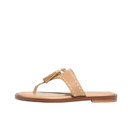 MICHAEL KORS Slip Resistant Flip Flops Women's Light Brown