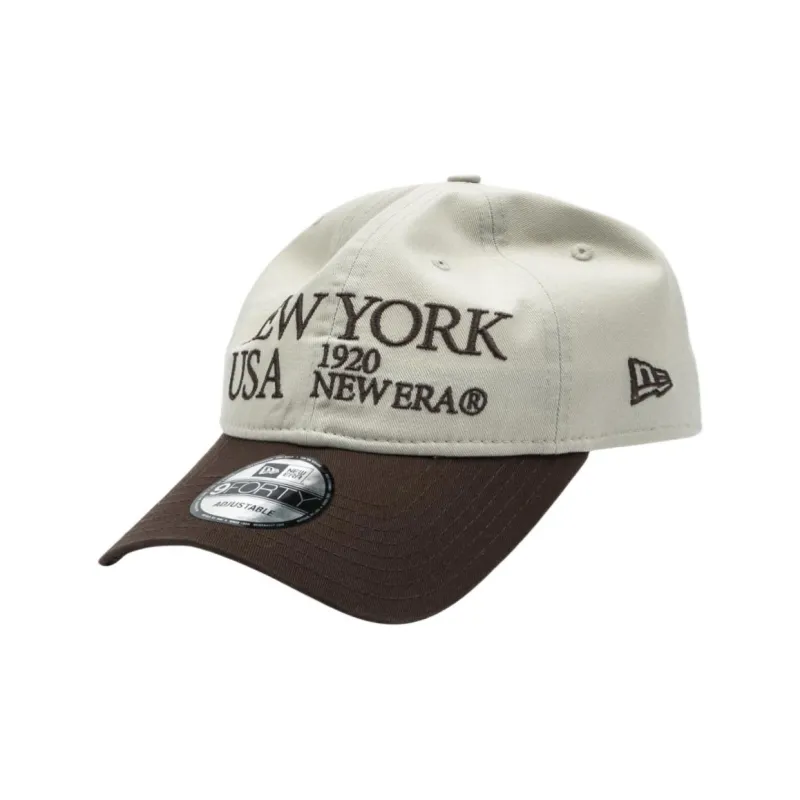 New Era Cotton Baseball Caps Unisex Stone Color-1