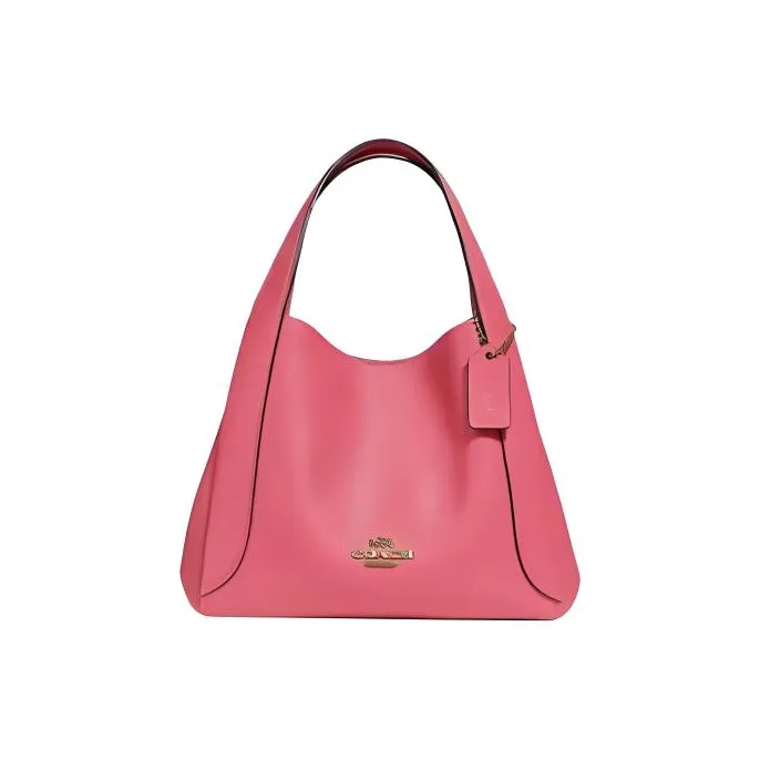 COACH Hadley Leather Handbag, Shoulder Bag, Crossbody Bag Small Size Women's Peach Pink-0