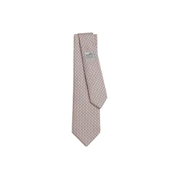HERMES Silk, Mulberry Silk Ties Men's Pink