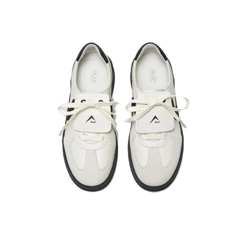 SKAP Cream Mousse Height Increasing Lightweight Breathable Low-Top Skateboard Shoes Women's-7