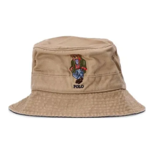 Polo Ralph Lauren Cotton Bucket Hats Unisex Gray