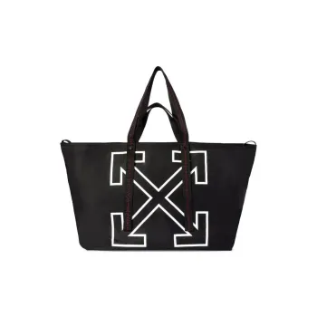 OFF WHITE Large Heritage Day Off Tote Bag 'Black'
