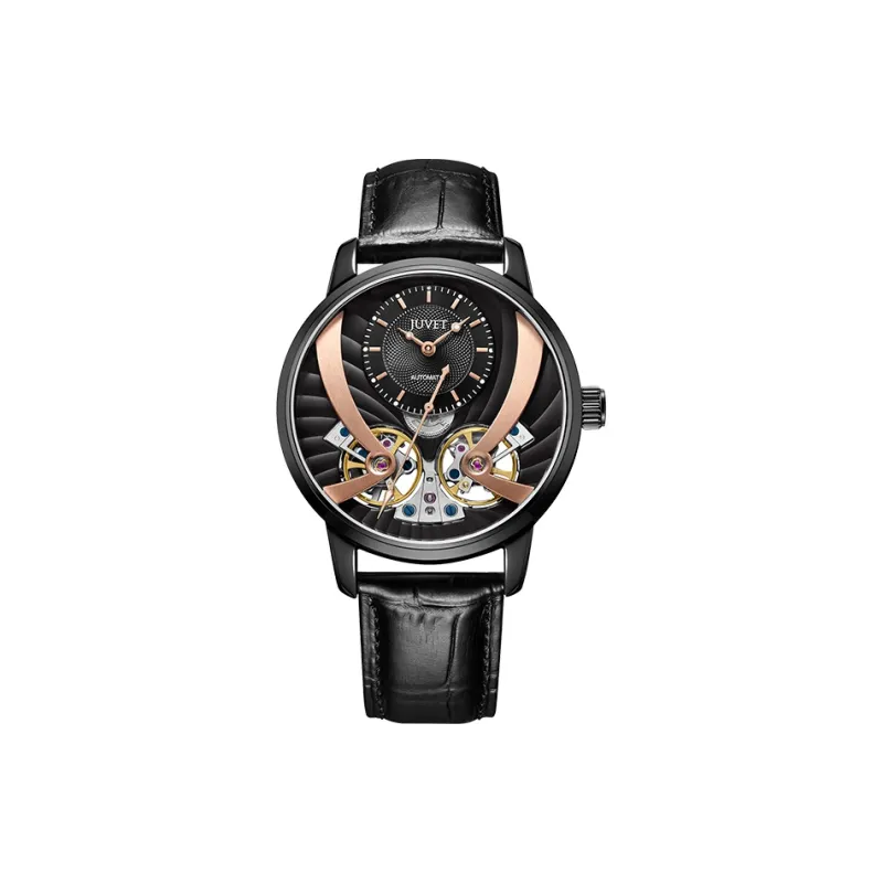 JUVET Navigator Series Automatic Mechanical Movement Men's Watches Watch Black Dial-4