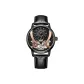 Black Dial Black Leather