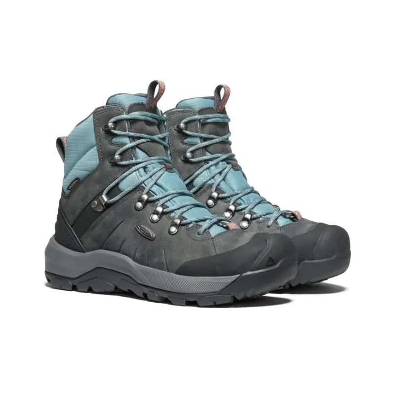 KEEN Revel 4 Abrasion Resistant High Top Hiking Shoes Women's Gray-2