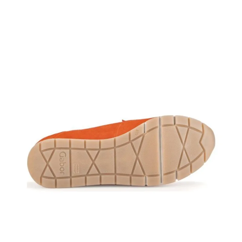 Gabor Comfort Slip Resistant Low Top Casual Shoes Unisex Orange-5
