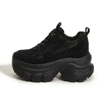 Milan Love Song Cushioned Wear Resistant Height Increasing Low Top Chunky Sneakers Women's