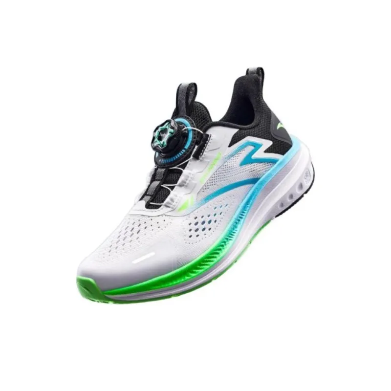 Anta Lite Cushioning Wear-Resistant Low-Top Running Shoes Men's Anta White/Black-2