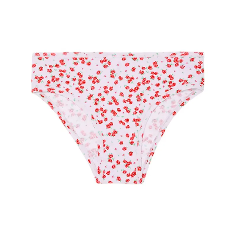 Victoria's Secret PINK Underpants Women's 1 Pack Light Purple Rose Print-0