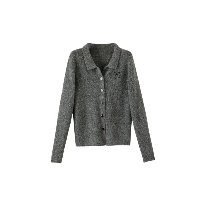Late White Knitwear Women's Gray-2
