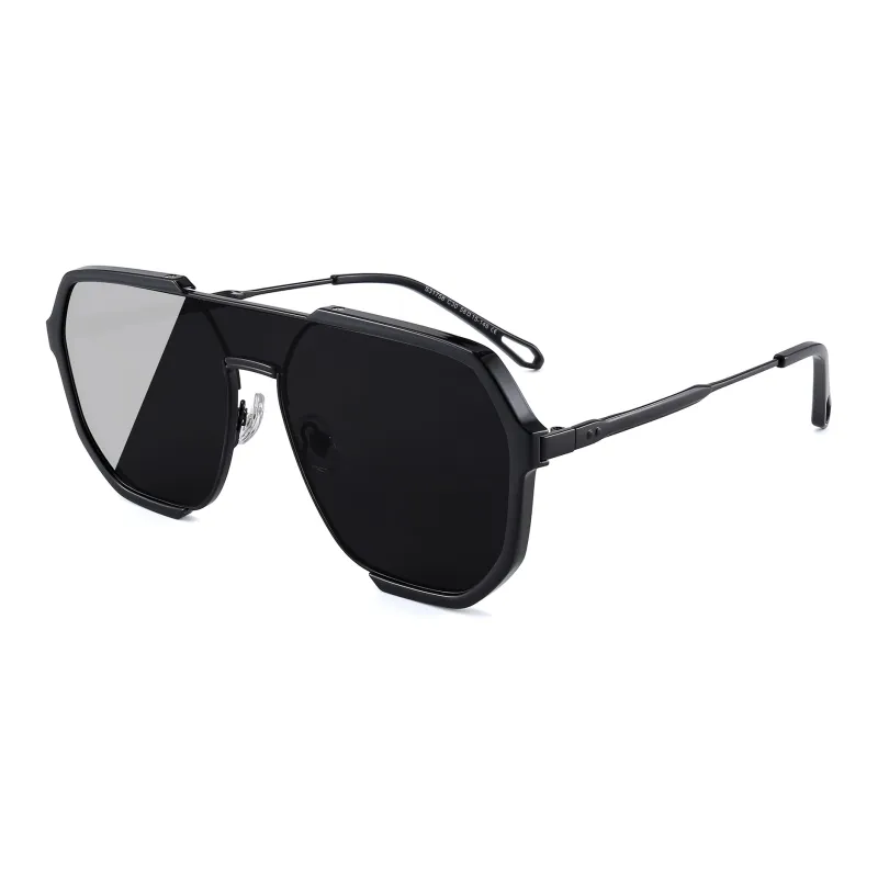 PULAIS Alloy TR/Memory Plastic Square Sunglasses Unisex-1