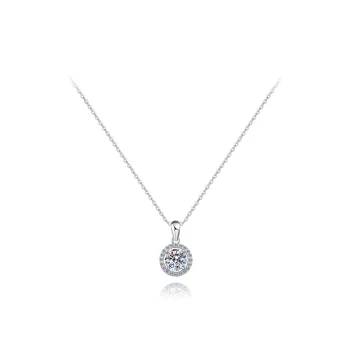 KUMET Zircon Necklaces Women's Same For Couples