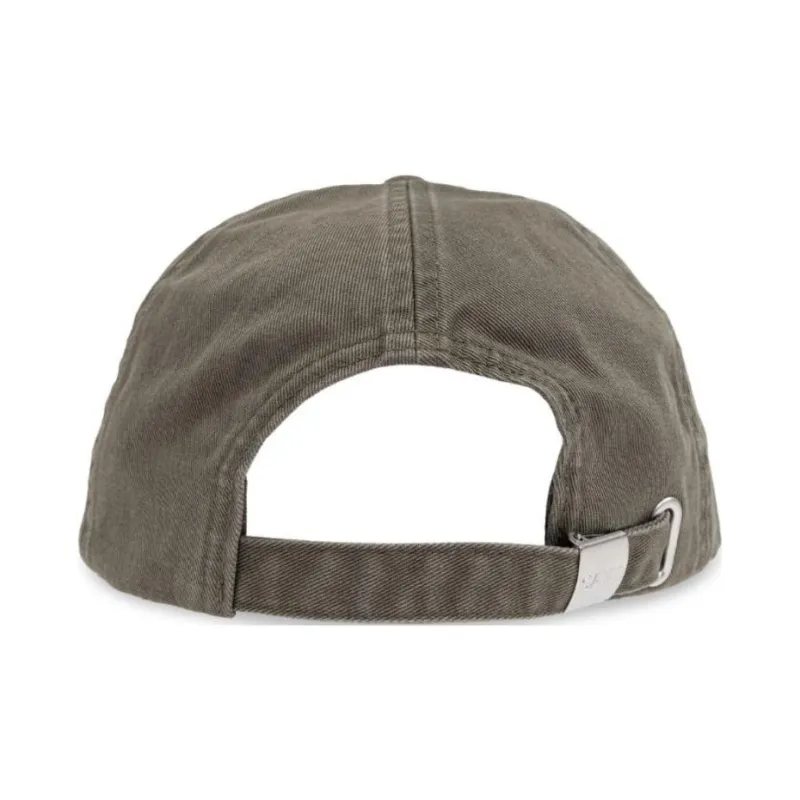 GANNI Logo embroidered Cotton Cap-1