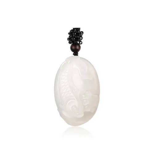 TAMINA Hetian Jade Pendants White Jade Unisex