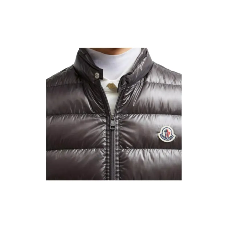 Moncler Gui Series Vests Men Dark Gray-4