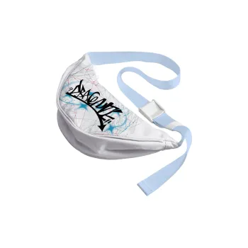 DRACONITE Polyester Fanny Pack Crossbody Bag Shoulder Bag Unisex White